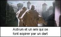 Astrum et un ami qui se font aspir par un dart