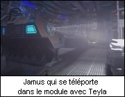 Jamus qui se tlporte dans le module avec Teyla