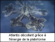 Atlantis dcollant grce  l'nergie de la plateforme