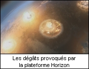 Les dgts provoqus par la plateforme Horizon