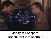 McKay et Sheppard dcouvrant le tlporteur