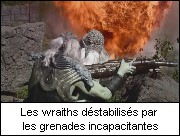 Les wraiths dstabiliss par les grenades incapacitantes